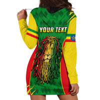 Personalised Ethiopia Hoodie Dress Men's Dreadlock Rasta Lion Headphones - Wonder Print Shop