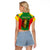 Personalised Ethiopia Raglan Cropped T Shirt Men's Dreadlock Rasta Lion Headphones - Wonder Print Shop