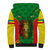 Personalised Ethiopia Sherpa Hoodie Men's Dreadlock Rasta Lion Headphones - Wonder Print Shop