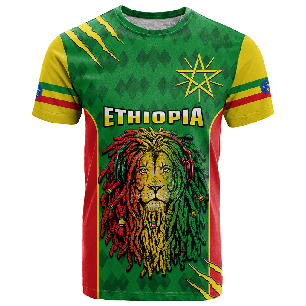 personalised-ethiopia-t-shirt-mens-dreadlock-rasta-lion-headphones