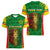 Personalised Ethiopia Women V Neck T Shirt Men's Dreadlock Rasta Lion Headphones - Wonder Print Shop