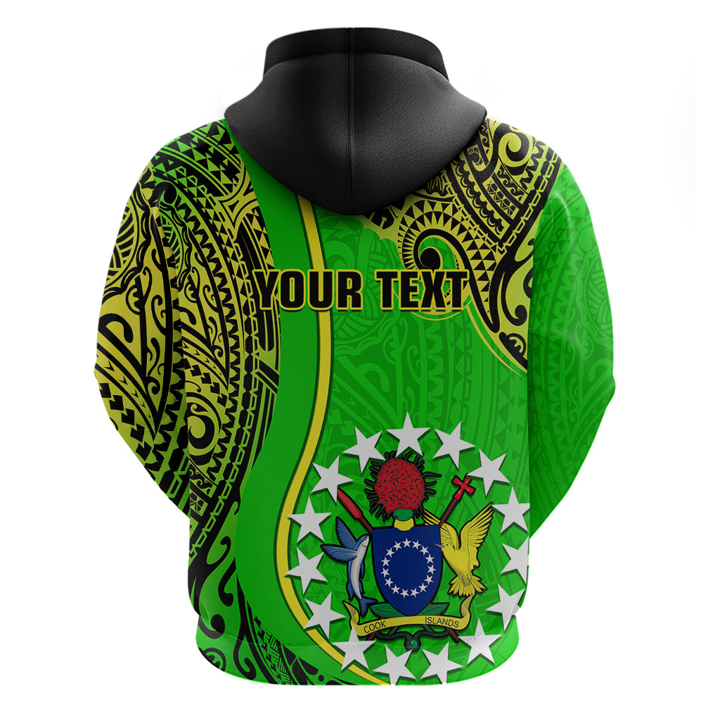 Custom Cook Islands Hoodie Mangaia Gospel Day Green Version - Wonder Print Shop