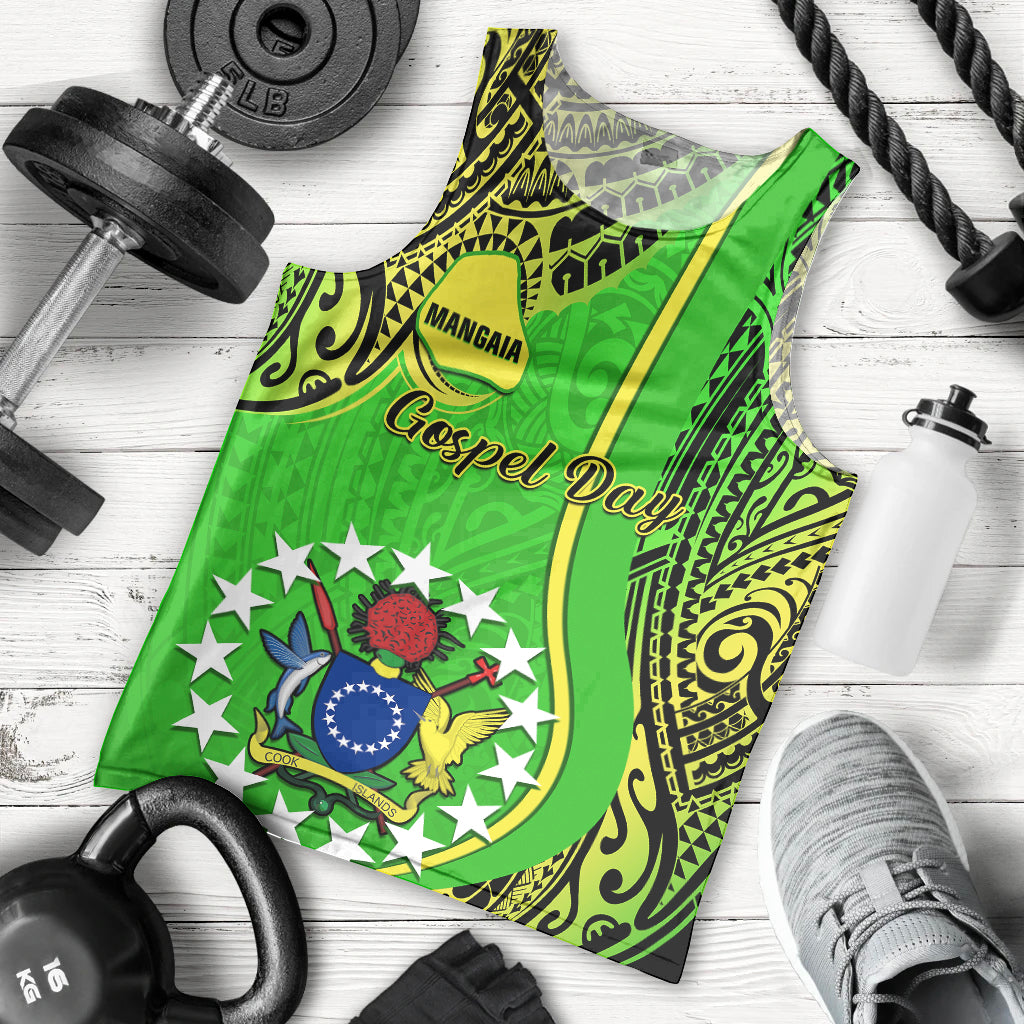 personalised-cook-islands-men-tank-top-mangaia-gospel-day-green-version