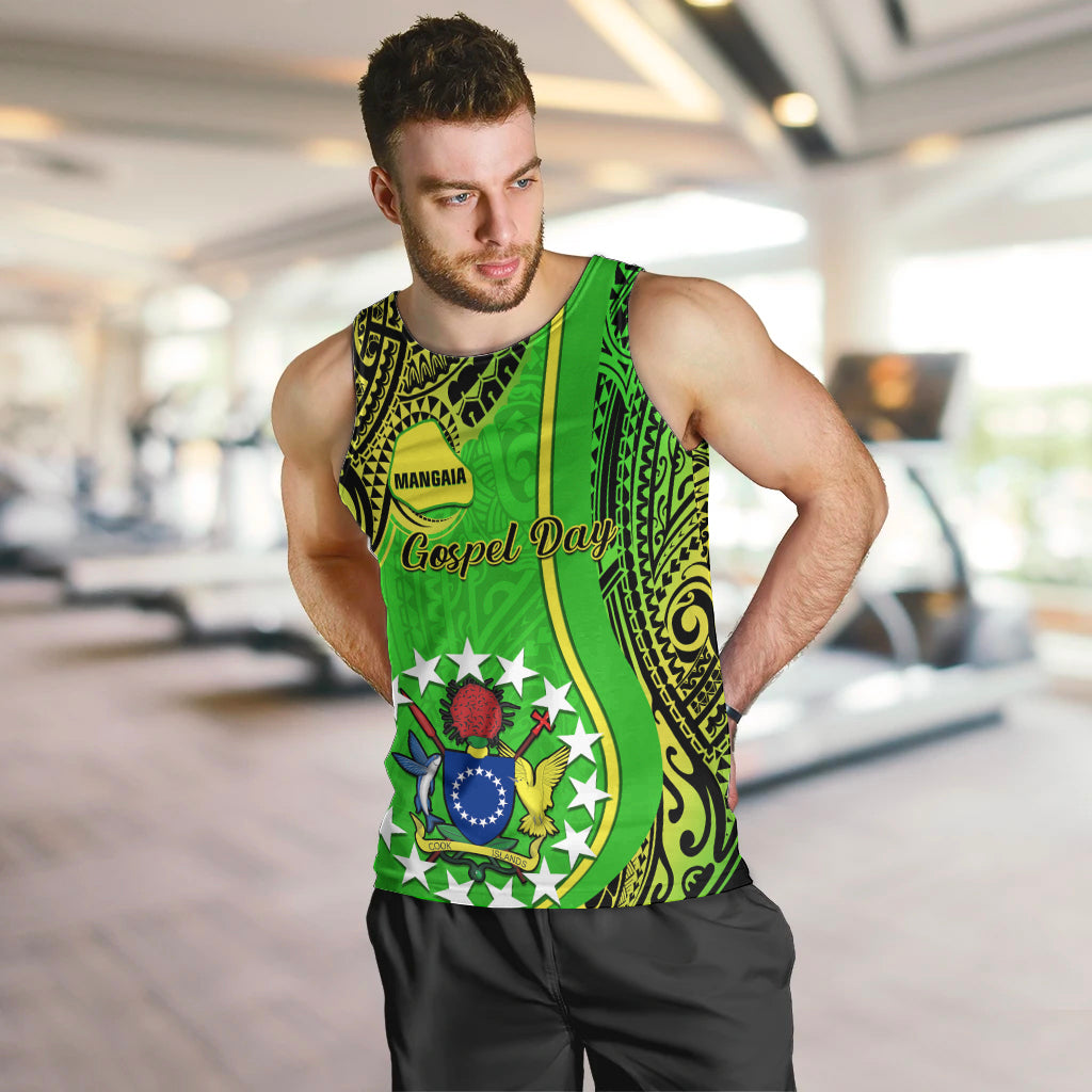 personalised-cook-islands-men-tank-top-mangaia-gospel-day-green-version