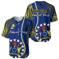 Polynesian Pride Cook Islands Baseball Jersey Mangaia Gospel Day Blue Version - Wonder Print Shop