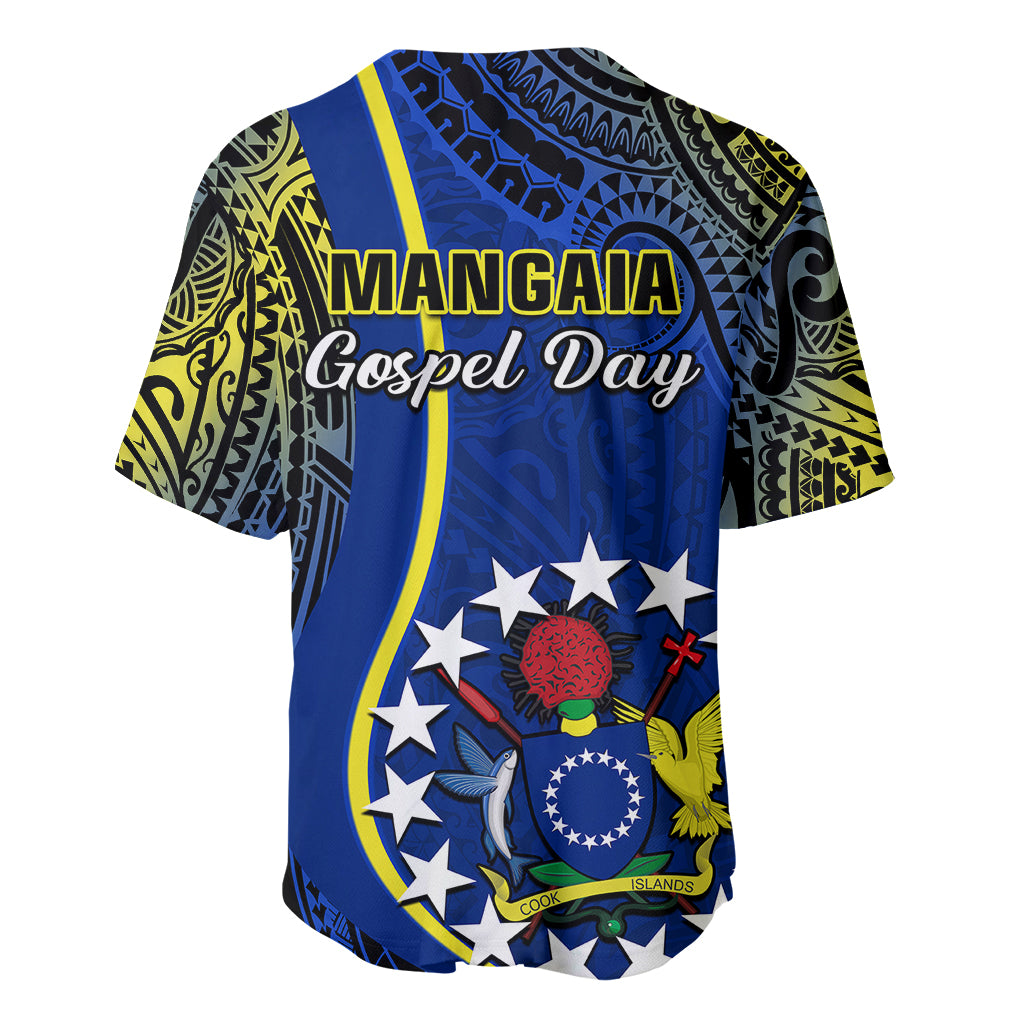 Polynesian Pride Cook Islands Baseball Jersey Mangaia Gospel Day Blue Version - Wonder Print Shop