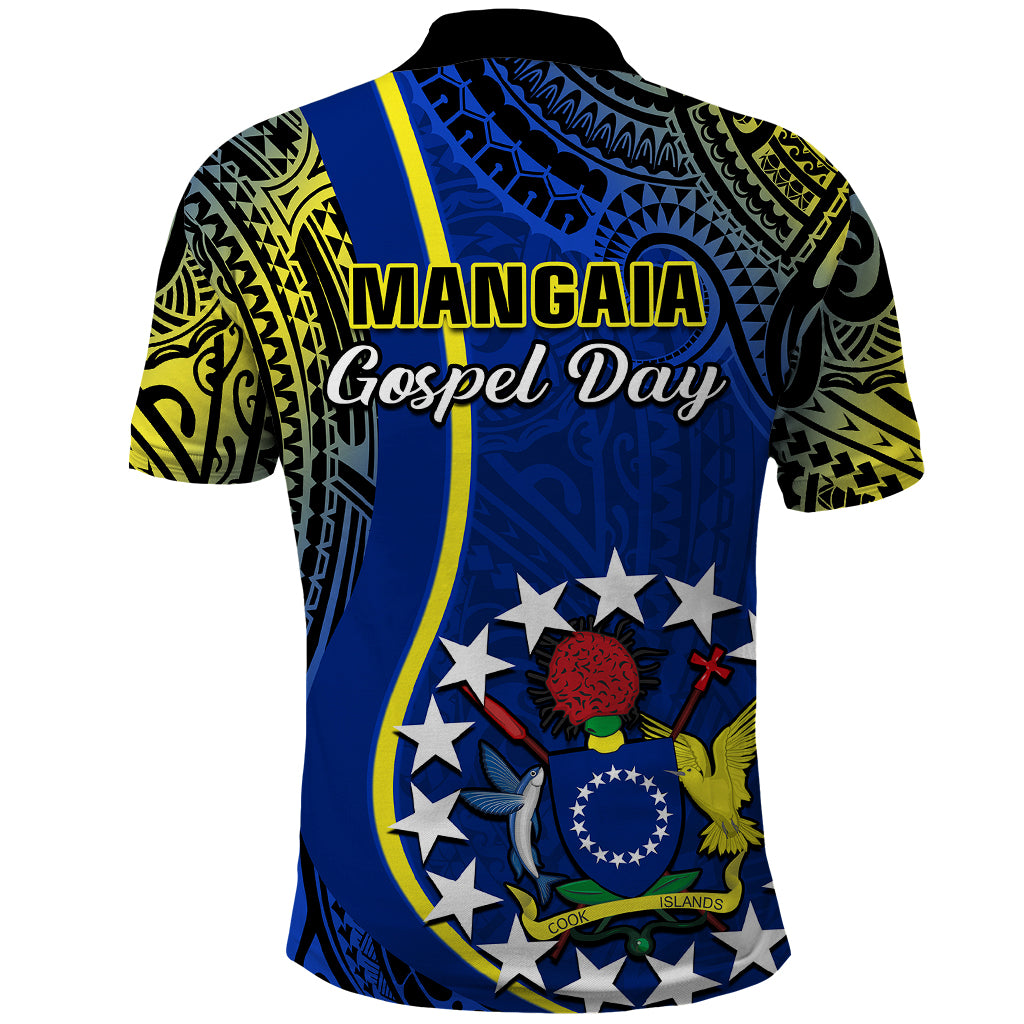 Polynesian Pride Cook Islands Polo Shirt Mangaia Gospel Day Blue Version - Wonder Print Shop