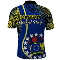 Polynesian Pride Cook Islands Polo Shirt Mangaia Gospel Day Blue Version - Wonder Print Shop
