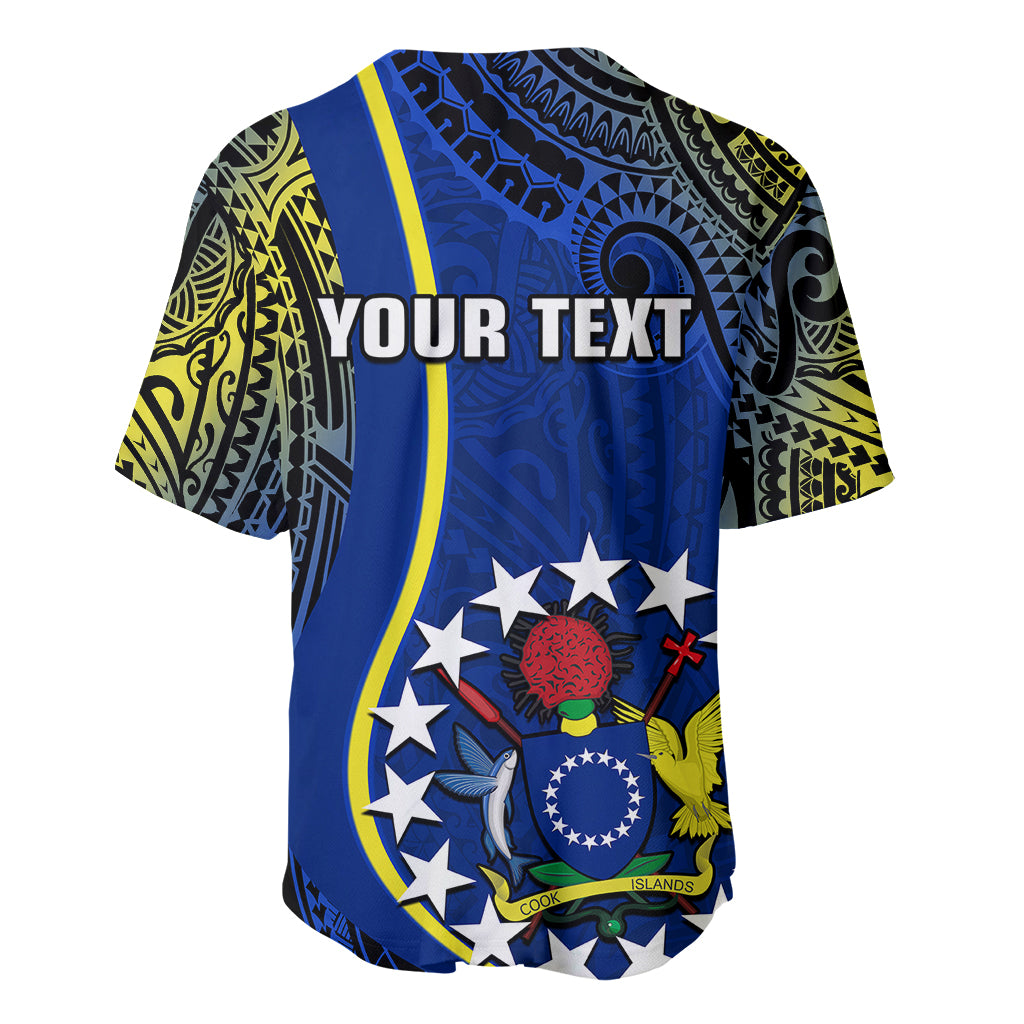 Personalised Cook Islands Baseball Jersey Mangaia Gospel Day Blue Version - Wonder Print Shop