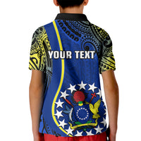Custom Cook Islands Polo Shirt for Kid Mangaia Gospel Day Blue Version - Wonder Print Shop