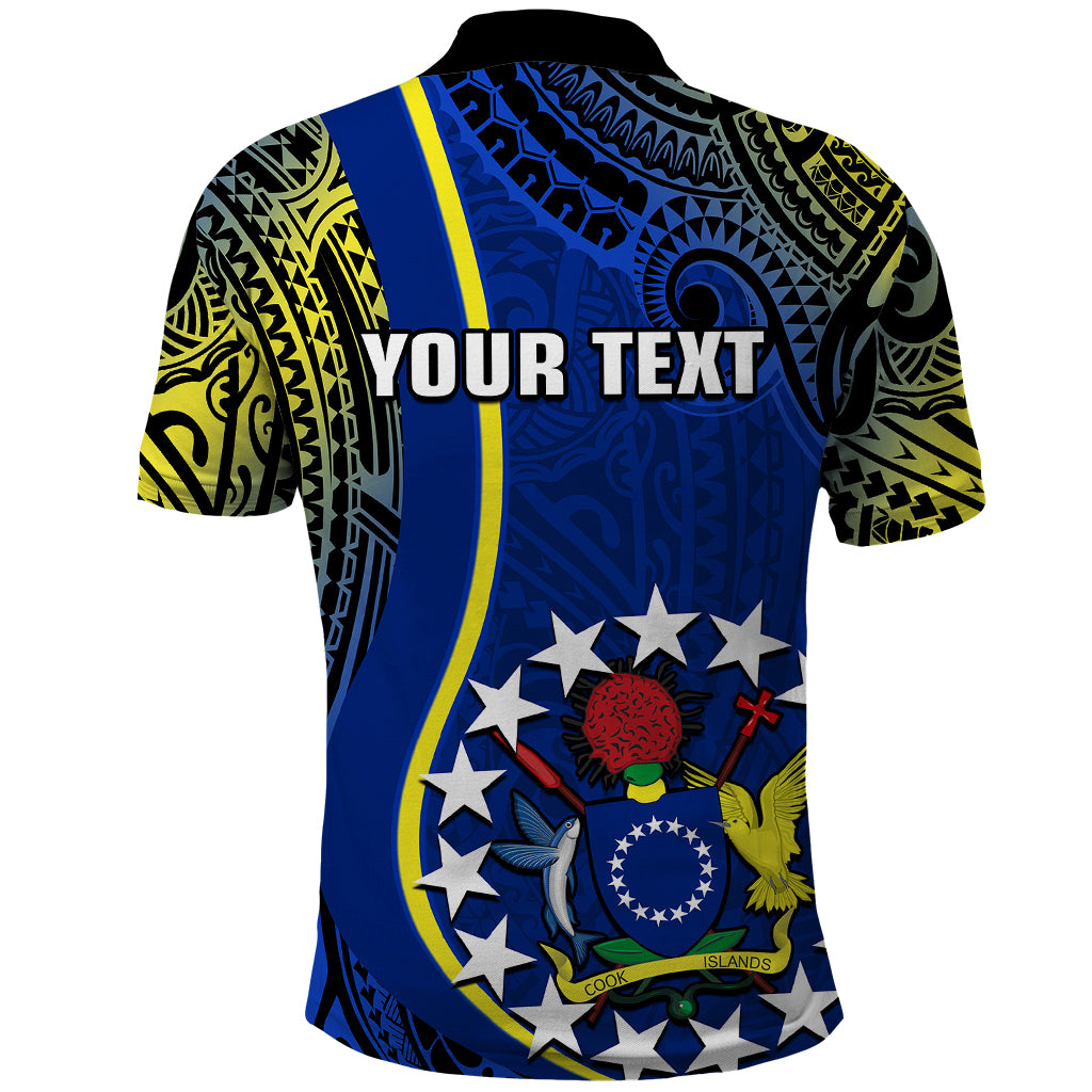 Custom Cook Islands Polo Shirt Mangaia Gospel Day Blue Version - Wonder Print Shop