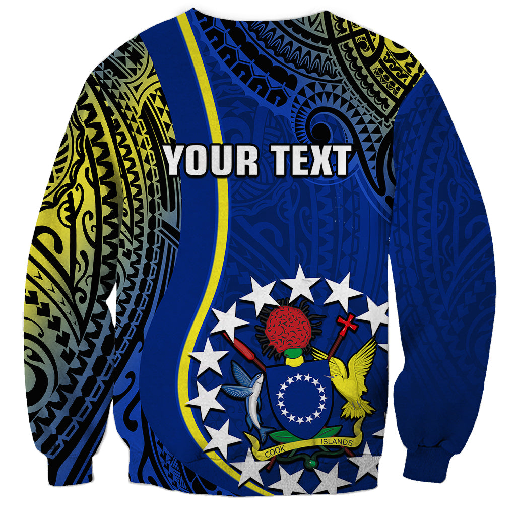 Personalised Cook Islands Sweatshirt Mangaia Gospel Day Blue Version - Wonder Print Shop