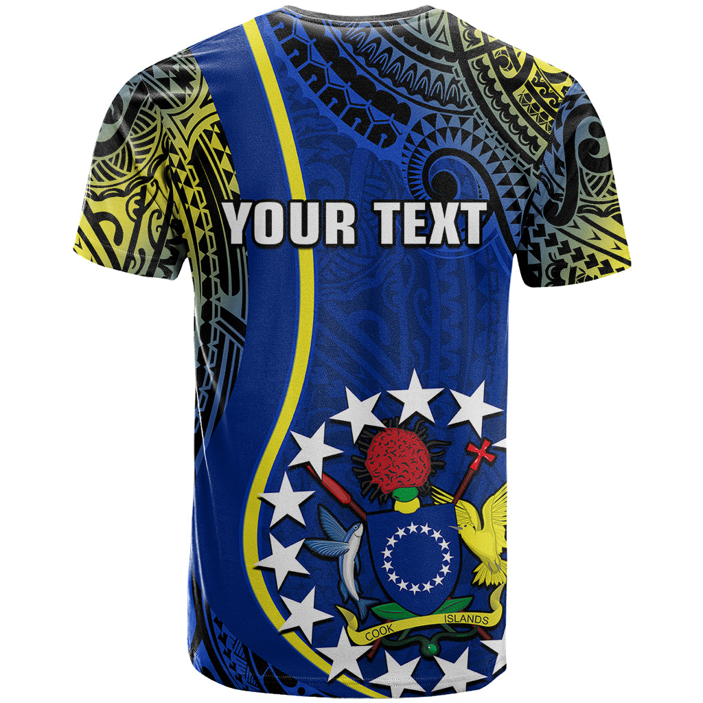 Personalised Cook Islands T Shirt Mangaia Gospel Day Blue Version - Wonder Print Shop