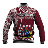 June 15 Mangaia Gospel Day Mangaia Cook Islands Baseball Jacket Maroon Version - Wonder Print Shop