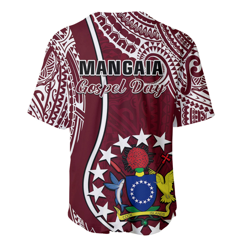 June 15 Mangaia Gospel Day Mangaia Cook Islands Baseball Jersey Maroon Version - Wonder Print Shop