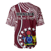 June 15 Mangaia Gospel Day Mangaia Cook Islands Baseball Jersey Maroon Version - Wonder Print Shop