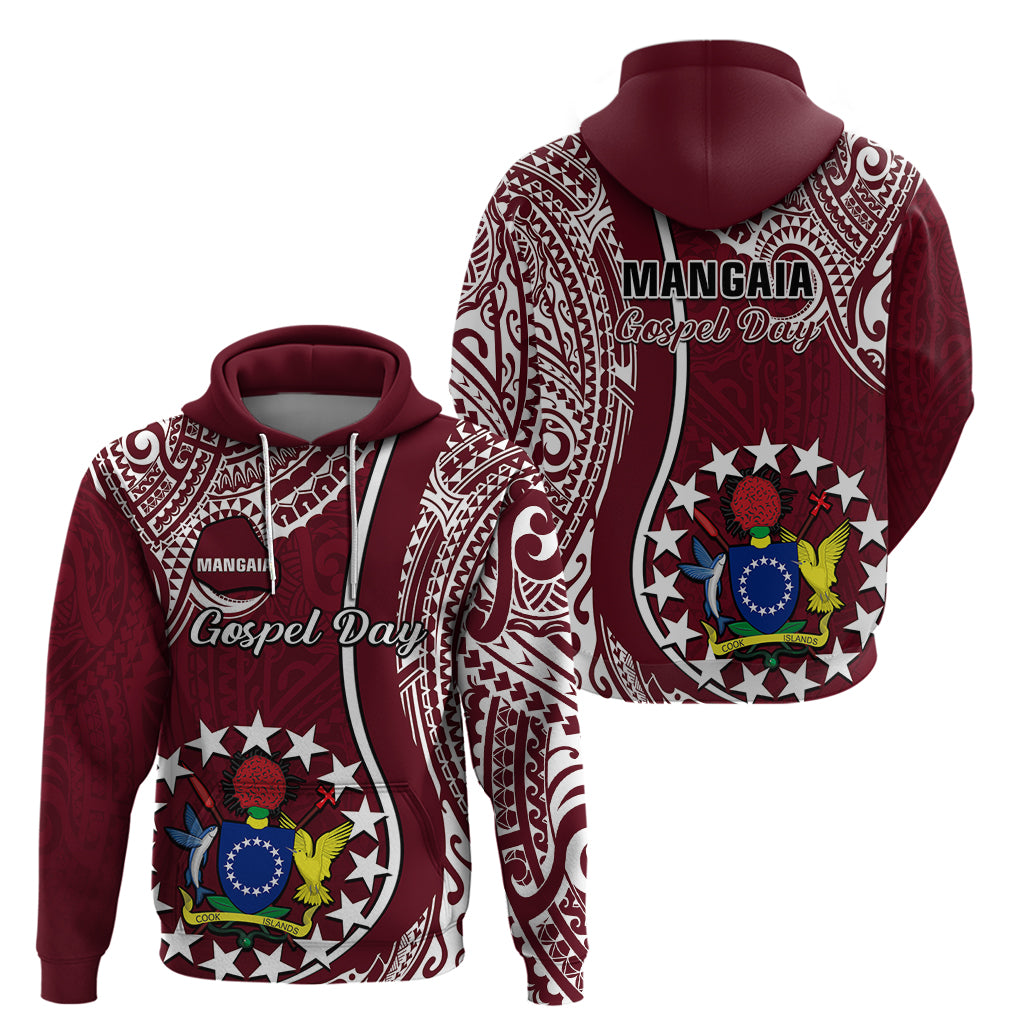 June 15 Mangaia Gospel Day Mangaia Cook Islands Hoodie Maroon Version - Wonder Print Shop