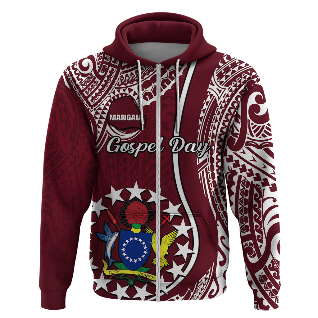 June 15 Mangaia Gospel Day Mangaia Cook Islands Hoodie Maroon Version - Wonder Print Shop