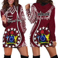June 15 Mangaia Gospel Day Mangaia Cook Islands Hoodie Dress Maroon Version - Wonder Print Shop