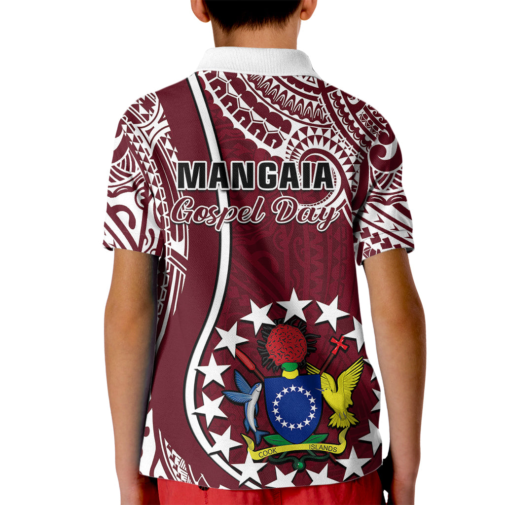 June 15 Mangaia Gospel Day Mangaia Cook Islands Polo Shirt for Kid Maroon Version - Wonder Print Shop