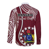 June 15 Mangaia Gospel Day Mangaia Cook Islands Long Sleeve Button Shirt Maroon Version - Wonder Print Shop