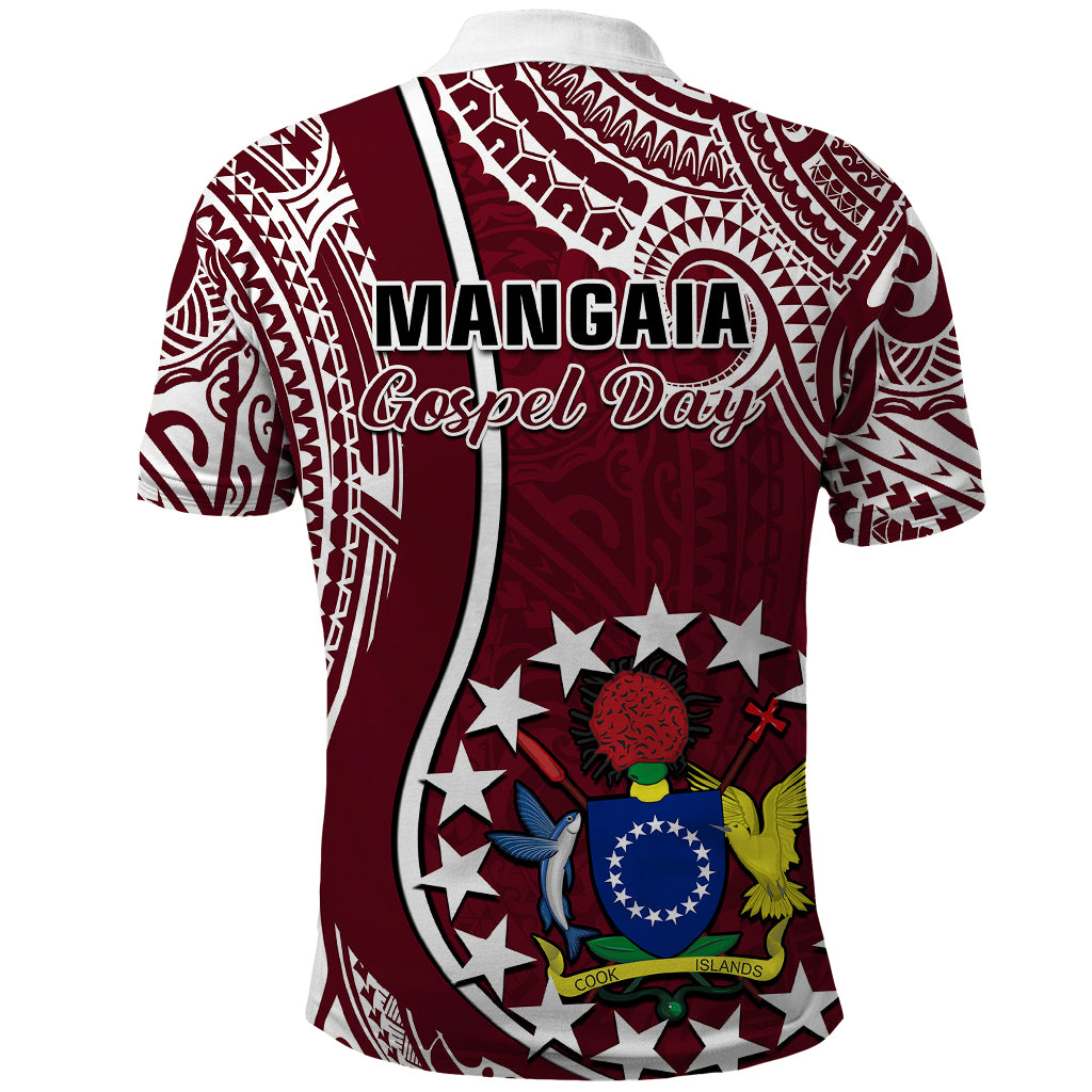 June 15 Mangaia Gospel Day Mangaia Cook Islands Polo Shirt Maroon Version - Wonder Print Shop