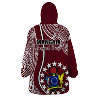June 15 Mangaia Gospel Day Mangaia Cook Islands Wearable Blanket Hoodie Maroon Version - Wonder Print Shop
