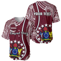 Personalised June 15 Mangaia Gospel Day Mangaia Cook Islands Baseball Jersey Maroon Version - Wonder Print Shop