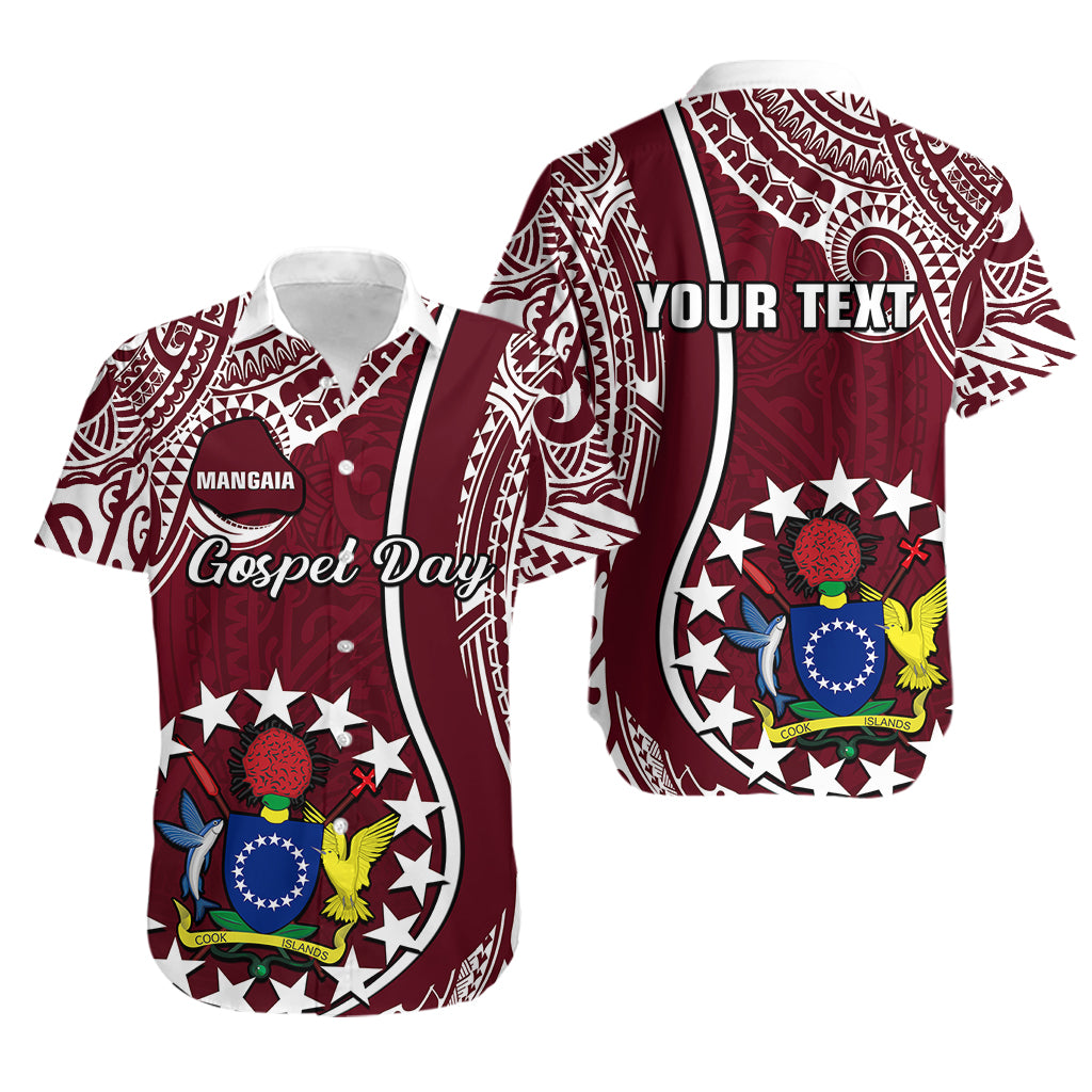 Personalised June 15 Mangaia Gospel Day Mangaia Cook Islands Hawaiian Shirt Maroon Version - Wonder Print Shop