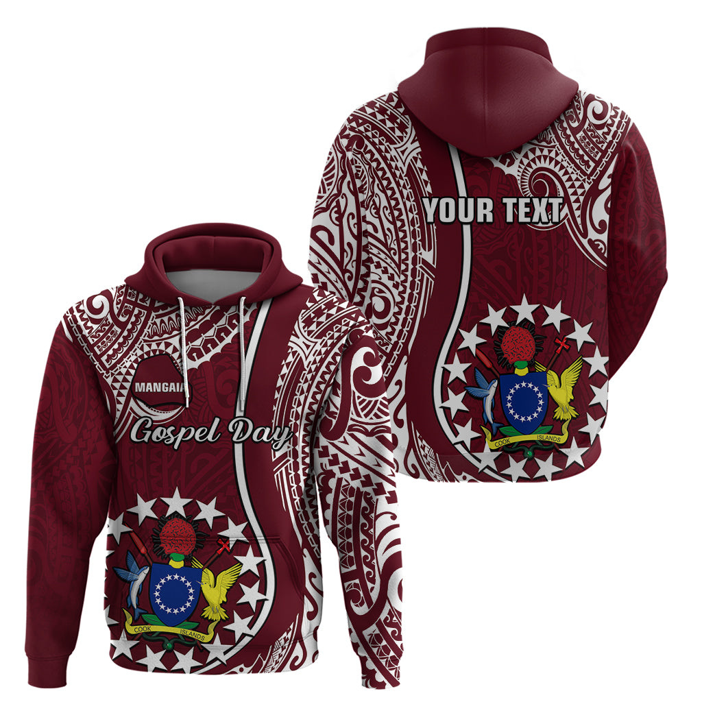 Custom June 15 Mangaia Gospel Day Mangaia Cook Islands Hoodie Maroon Version - Wonder Print Shop