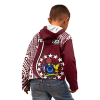 Personalised June 15 Mangaia Gospel Day Mangaia Cook Islands Kid Hoodie Maroon Version - Wonder Print Shop