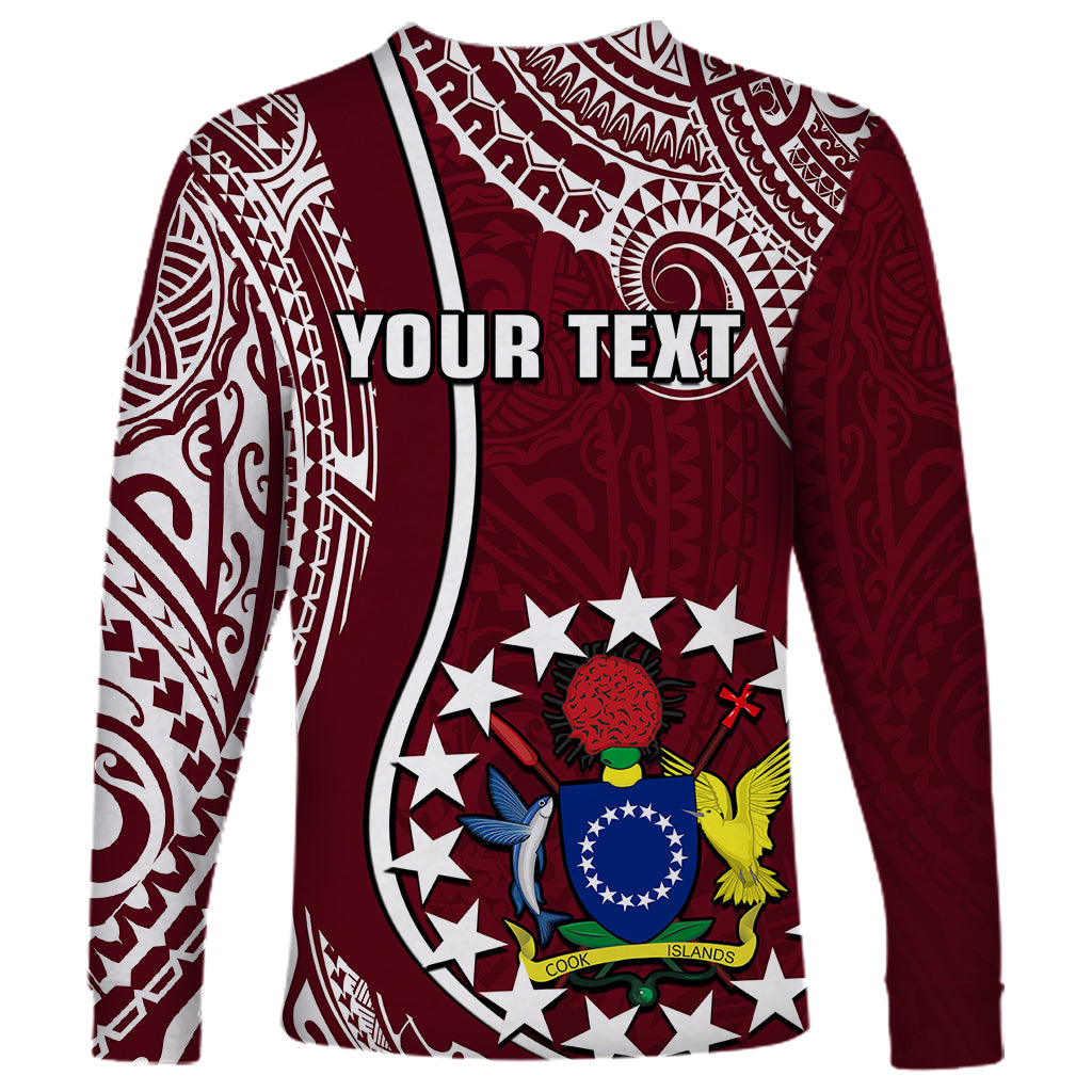 Personalised June 15 Mangaia Gospel Day Mangaia Cook Islands Long Sleeve Shirt Maroon Version - Wonder Print Shop