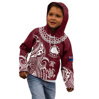 Personalised Mangaia Cook Islands Kid Hoodie Polynesian Sea Turtle - Wonder Print Shop