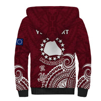 Personalised Mangaia Cook Islands Sherpa Hoodie Polynesian Sea Turtle - Wonder Print Shop