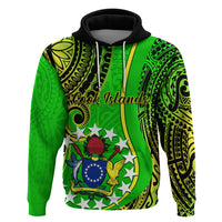 Polynesian Pride Cook Islands Hoodie Kuki Airani Coat Of Arms - Wonder Print Shop