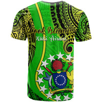 Polynesian Pride Cook Islands T Shirt Kuki Airani Coat Of Arms - Wonder Print Shop