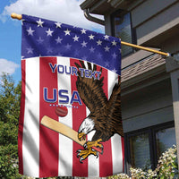 Custom USA 2024 Cricket Garden Flag Go Champions Eagles - Wonder Print Shop