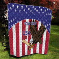 Custom USA 2024 Cricket Quilt Go Champions Eagles - Wonder Print Shop