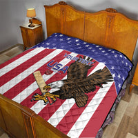 Custom USA 2024 Cricket Quilt Go Champions Eagles - Wonder Print Shop