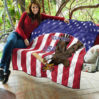 Custom USA 2024 Cricket Quilt Go Champions Eagles - Wonder Print Shop