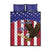 Custom USA 2024 Cricket Quilt Bed Set Go Champions Eagles - Wonder Print Shop