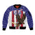 Custom USA 2024 Cricket Sleeve Zip Bomber Jacket Go Champions Eagles - Wonder Print Shop
