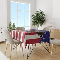 Custom USA 2024 Cricket Tablecloth Go Champions Eagles - Wonder Print Shop