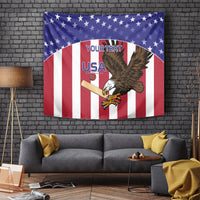 Custom USA 2024 Cricket Tapestry Go Champions Eagles - Wonder Print Shop