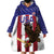 Custom USA 2024 Cricket Wearable Blanket Hoodie Go Champions Eagles - Wonder Print Shop