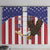 Custom USA 2024 Cricket Window Curtain Go Champions Eagles - Wonder Print Shop