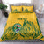 Custom South Africa Cricket Bedding Set 2024 African Pattern Go Proteas
