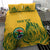 Custom South Africa Cricket Bedding Set 2024 African Pattern Go Proteas