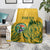 Custom South Africa Cricket Blanket 2024 African Pattern Go Proteas