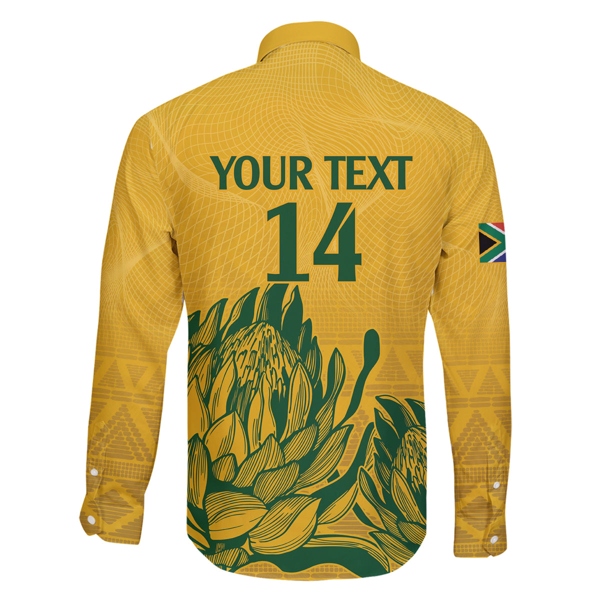 Custom South Africa Cricket Family Matching Mermaid Dress and Hawaiian Shirt 2024 African Pattern Go Proteas - Wonder Print Shop